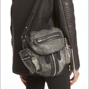 Alexander Wang Mini Marti distressed black